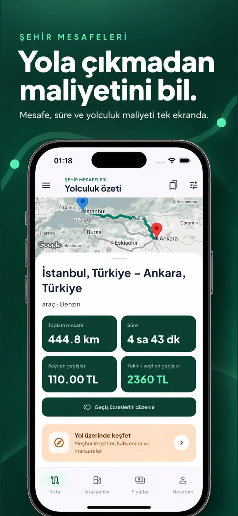 Şehir Mesafeleri — 2
